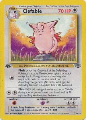 Clefable - 17/64 - 1st Edition