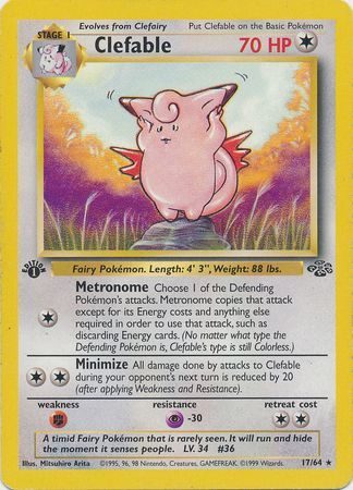 Clefable - 17/64 - 1st Edition