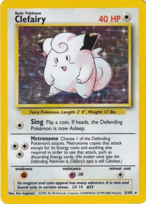 Clefairy - 5/102 - 4th Print (Holo)