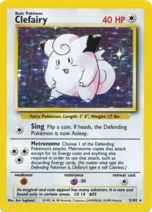 Clefairy - 5/102 (Holo)