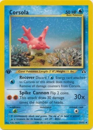 Corsola - 37/75 - 1st Edition