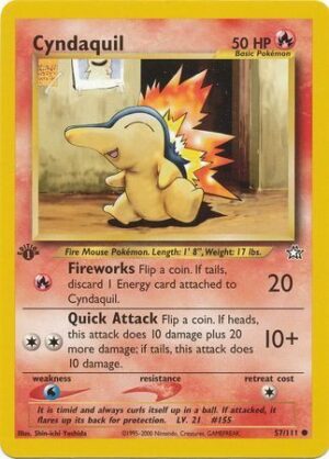 Cyndaquil - 57/111 - 1st Edition