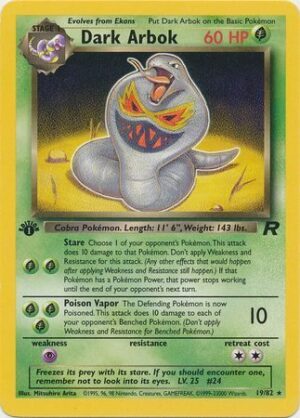 Dark Arbok - 19/82 - 1st Edition