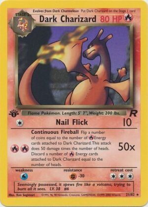 Dark Charizard - 21/82 - 1st Edition