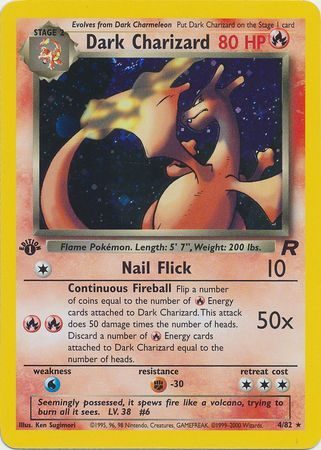 Dark Charizard - 4/82 - 1st Edition (Holo)