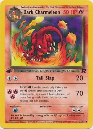 Dark Charmeleon - 32/82 - 1st Edition