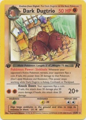 Dark Dugtrio - 23/82 - 1st Edition