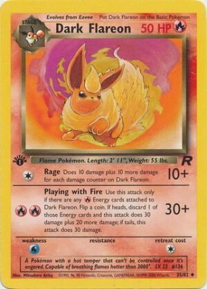 Dark Flareon - 35/82 - 1st Edition