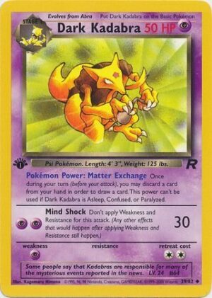 Dark Kadabra - 39/82 - 1st Edition