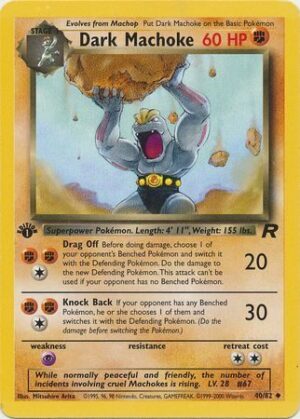 Dark Machoke - 40/82 - 1st Edition