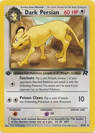 Dark Primeape - 43/82 - Pokemon enkeltkort fra Team Rocket Dark Primeape - 43/82 - Pokemon enkeltkort fra Team Rocket
