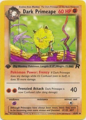 Dark Primeape - 43/82 - 1st Edition