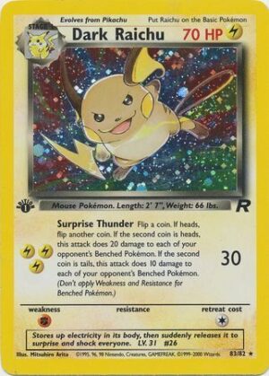 Dark Raichu - 83/82 - 1st Edition