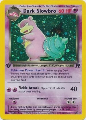 Dark Slowbro - 12/82 - 1st Edition (Holo)