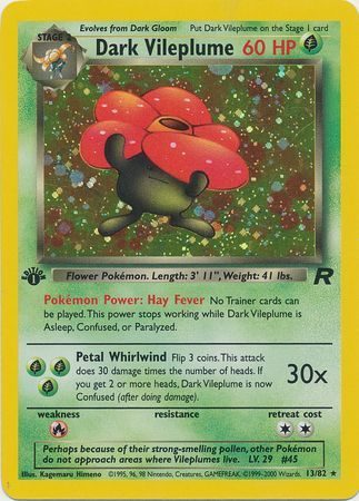 Dark Vileplume - 13/82 - 1st Edition (Holo)