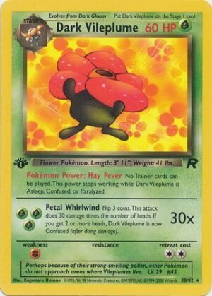 Dark Vileplume - 30/82 - 1st Edition