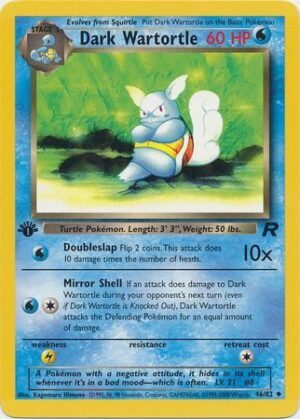Dark Wartortle - 46/82 - 1st Edition