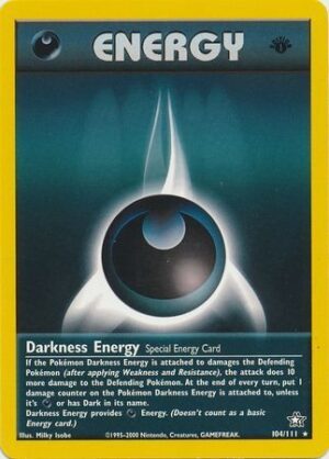 Darkness Energy - 104/111 - 1st Edition