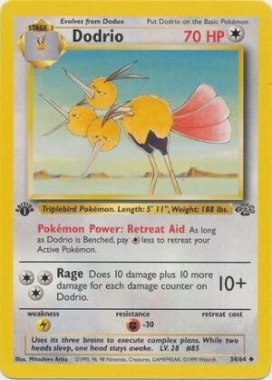 Dodrio - 34/64 - 1st Edition