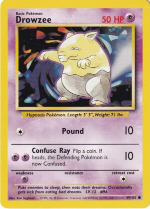 Drowzee - 49/102 - 4th Print