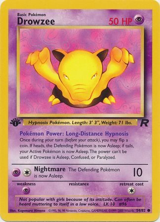 Drowzee - 54/82 - 1st Edition