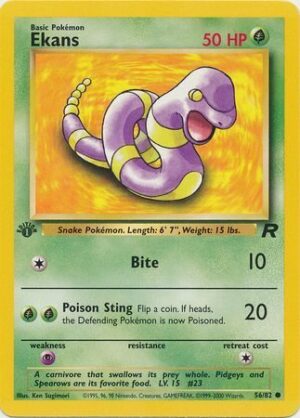 Ekans - 56/82 - 1st Edition