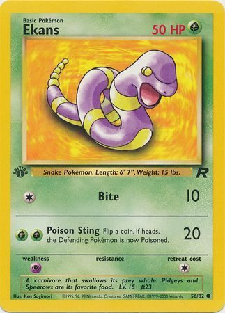 Ekans - 56/82 - 1st Edition
