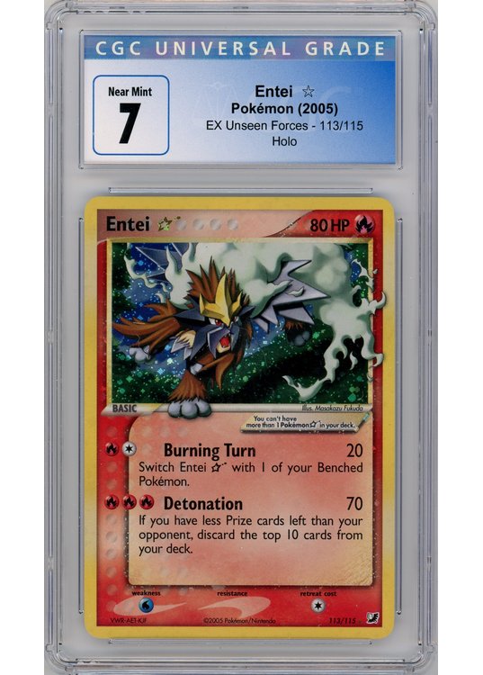 Entei * (Goldstar) 113/115 CGC 7