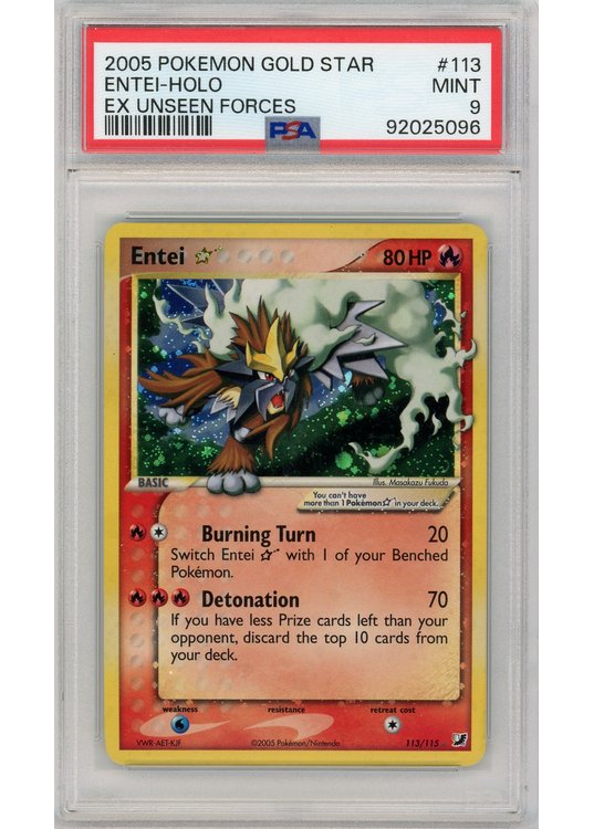 Entei * (Goldstar) 113/115 PSA 9