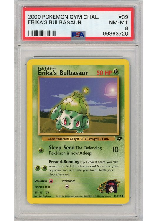Erika's Bulbasaur 39/132 PSA 8