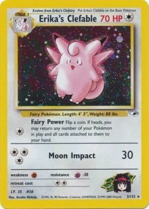 Erika's Clefable - 3/132 (Holo)
