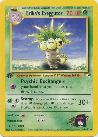 Erika's Exeggutor - 44/132 - 1st Edition