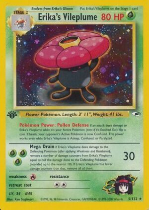 Erika's Vileplume - 5/132 - 1st Edition (Holo)
