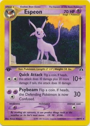 Espeon - 20/75 - 1st Edition
