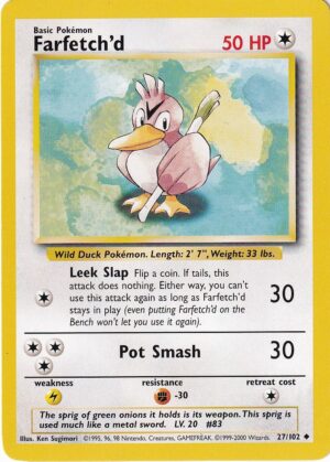 Farfetch'd - 27/102 - 4th Print