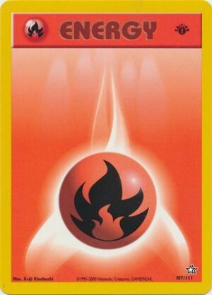 Fire Energy - 107/111 - 1st Edition