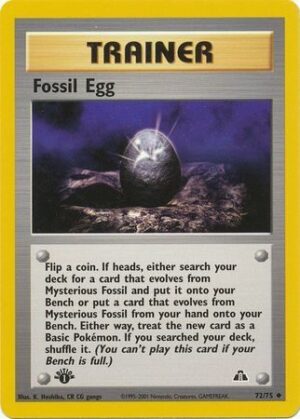 Fossil Egg - 72/75 - 1st Edition