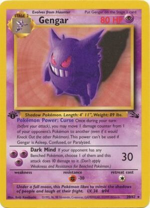 Gengar - 20/62 - 1st Edition