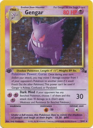 Gengar - 5/62 - 1st Edition (Holo)