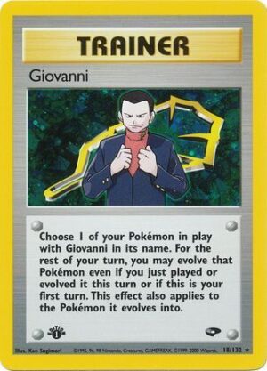 Giovanni - 18/132 - 1st Edition (Holo)