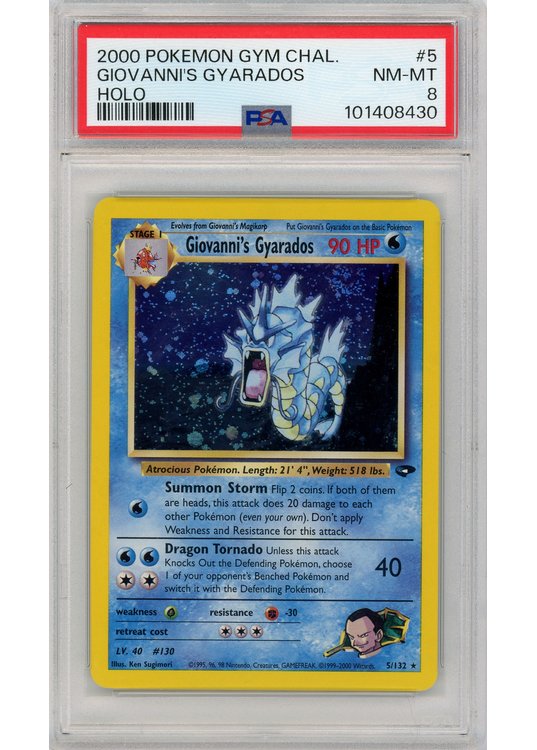 Giovanni's Gyarados 5/132 PSA 8