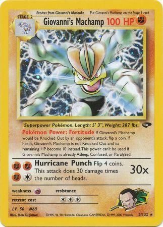 Giovanni's Machamp - 6/132 (Holo)