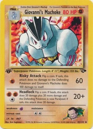Giovanni's Machoke - 42/132 - 1st Edition