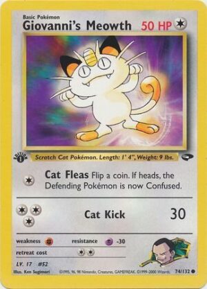 Giovanni's Meowth - 74/132 - 1st Edition