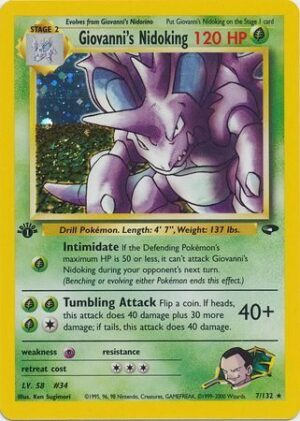 Giovanni's Nidoking - 7/132 - 1st Edition (Holo)