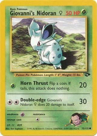 Giovanni's Nidoran &female; - 75/132