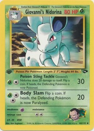 Giovanni's Nidorina - 44/132 - 1st Edition