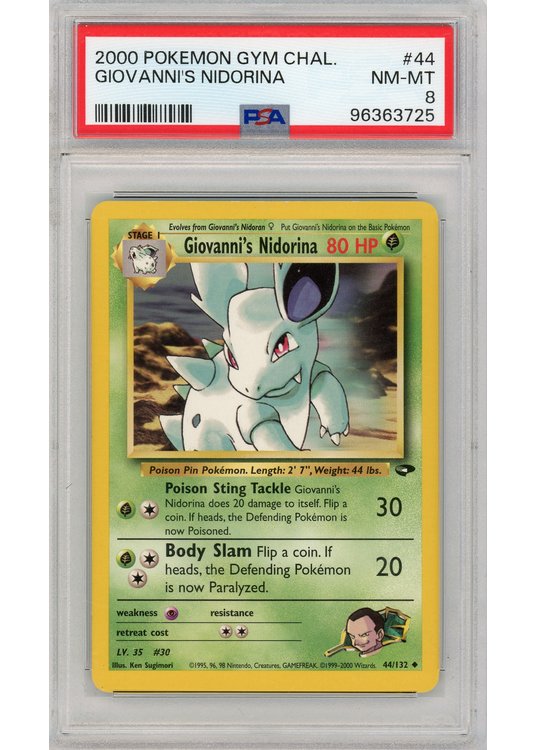 Giovanni's Nidorina 44/132 PSA 8