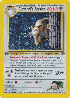Giovanni's Persian - 8/132 - 1st Edition (Holo)