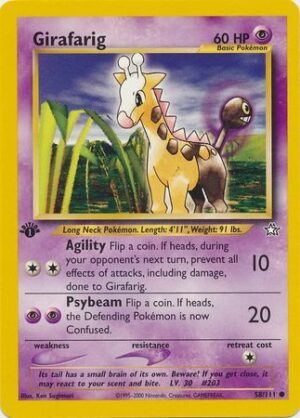 Girafarig - 58/111 - 1st Edition